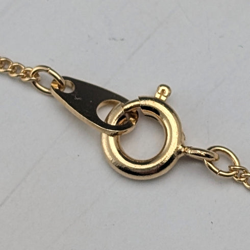 Vintage Rold Gold St. Christopher Medal Pendant with Necklace